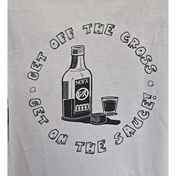 NOFX Noah FX Ark Shirt Mens Small‎ Alternative Punk Band 90s White Vintage Rock - Picture 6 of 9